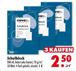 Mäc Geiz Novoo basic schulblock Angebot