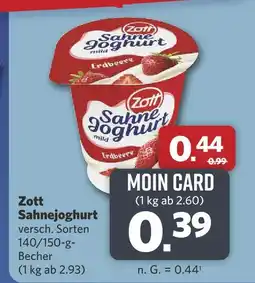 Combi Zott sahnejoghurt Angebot