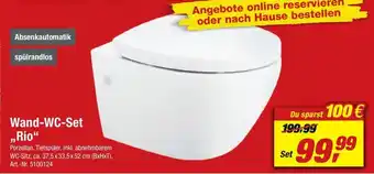 toom Baumarkt Wand WC Set Rio Angebot