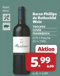 Combi Baron phillipe de rothschild trocken cuvée frankreich Angebot
