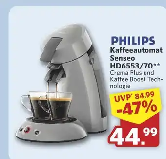 Combi Philips kaffeeautomat senseo hd6553/70 Angebot