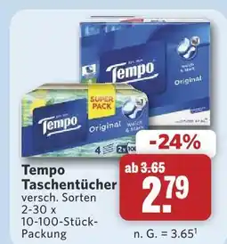 Combi Tempo taschentücher Angebot
