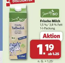 Combi Jeden tag bio frische vollmilch Angebot