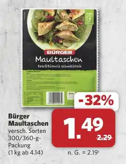 Combi Bürger maultaschen Angebot
