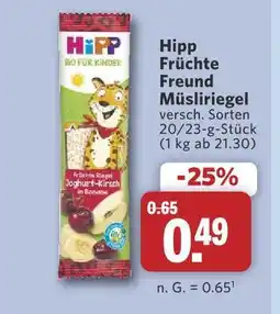 Combi Hipp früchte freund müsliriegel Angebot