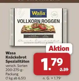 Combi Wasa knäckebrot spezialitäten vollkorn roggen Angebot