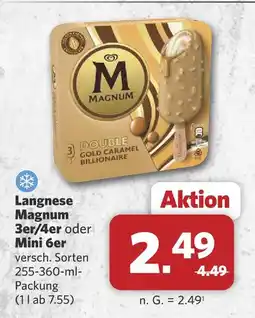 Combi Langnese magnum 3er/4er Angebot
