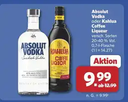 Combi Absolut vodka Angebot