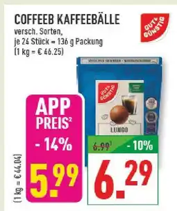 Marktkauf Gut & günstig coffeeb kaffeebälle Angebot