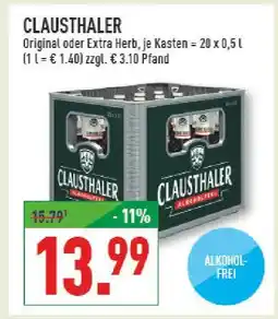 Marktkauf Clausthaler original oder extra herb Angebot
