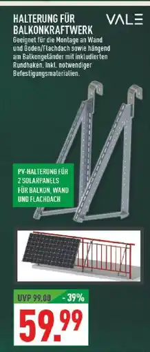 Marktkauf Vale halterung für balkonkraftwerk Angebot