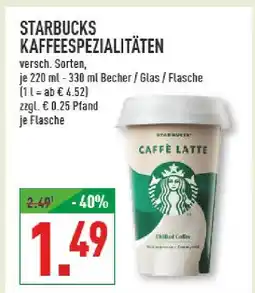 Marktkauf Starbucks kaffeespezialitäten Angebot