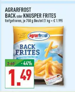 Marktkauf Agrarfrost back frites Angebot
