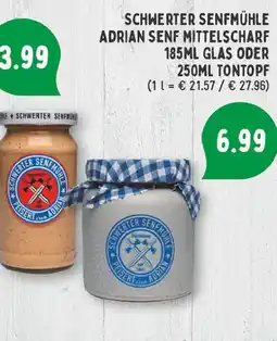Marktkauf Schwerter senfmühle adrian senf mittelscharf Angebot