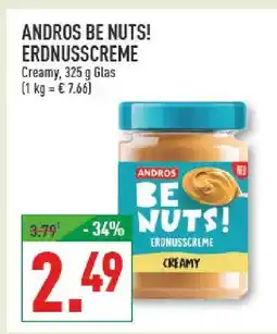 Marktkauf Andros be nuts! erdnusscreme creamy Angebot