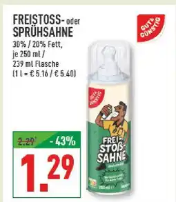 Marktkauf Gut & günstig freistoßsahne Angebot
