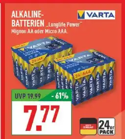 Marktkauf Varta alkaline-batterien longlife power mignon aa Angebot