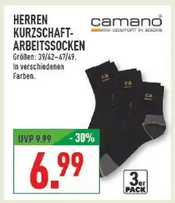 Marktkauf Camano herren kurzschaft-arbeitssocken Angebot