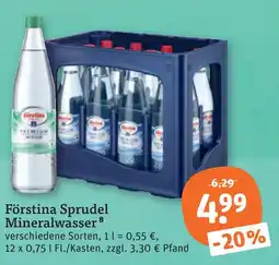 tegut Förstina sprudel mineralwasser Angebot