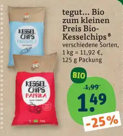 tegut Tegut... bio kesselchips Angebot