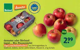 tegut Bioland, demeter, tegut... bio-pausenäpfel Angebot