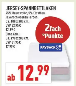 Marktkauf Jersey-spannbettlaken 100 x 200 cm Angebot