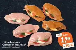 tegut Hähnchenbrust caprese mozzarella Angebot