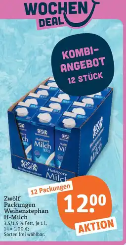 tegut Weihenstephan h-milch Angebot