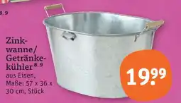 tegut Zinkwanne/getränkekühler Angebot
