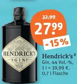 tegut Hendrick's gin Angebot