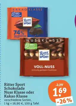tegut Ritter sport schokolade Angebot
