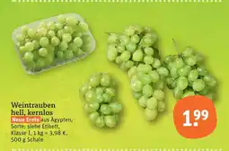 tegut Weintrauben hell, kernlos Angebot