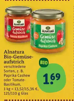 tegut Alnatura bio-gemüseaufstrich Angebot