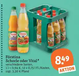 tegut Förstina schorle oder vital Angebot