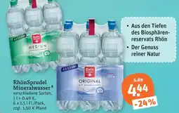 tegut Rhönsprudel mineralwasser Angebot