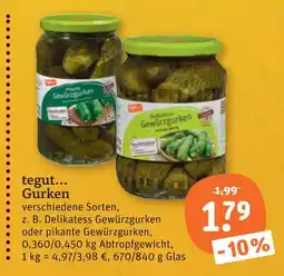 tegut Tegut... gurken Angebot