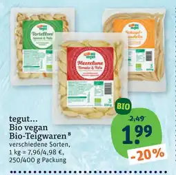 tegut Tegut... bio vegan bio-teigwaren Angebot