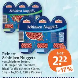 tegut Reinert schinken nuggetz Angebot