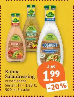 tegut Kühne salatdressing Angebot