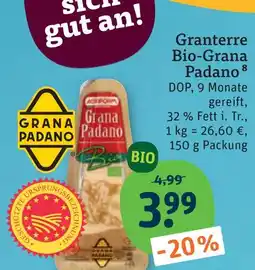 tegut Granterre bio-grana padano Angebot