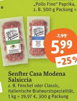 tegut Senfter casa modena salsiccia Angebot