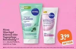 tegut Nivea waschgel klärend oder tagespflege reichhaltig Angebot