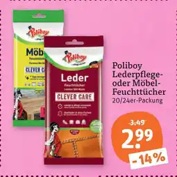tegut Poliboy lederpflege-feuchttücher Angebot