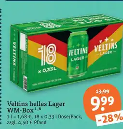 tegut Veltins helles lager wm-box Angebot