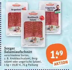 tegut Sorger salamiaufschnitt Angebot