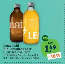 tegut Lemonaid bio-limonade Angebot