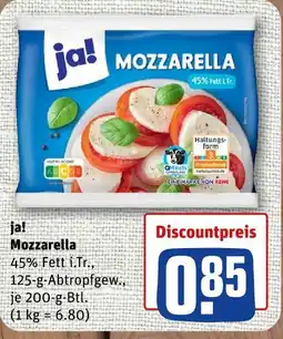 nahkauf Ja! mozzarella Angebot