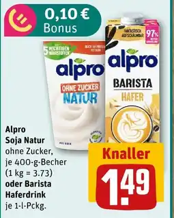 nahkauf Alpro soja natur oder barista haferdrink Angebot