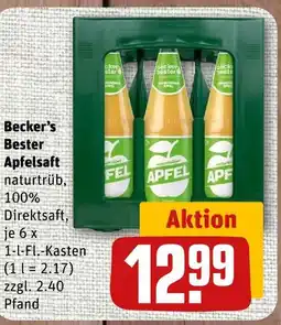 nahkauf Becker's bester apfelsaft naturtrüb Angebot