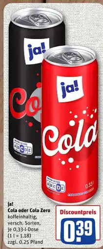 nahkauf Ja! cola Angebot